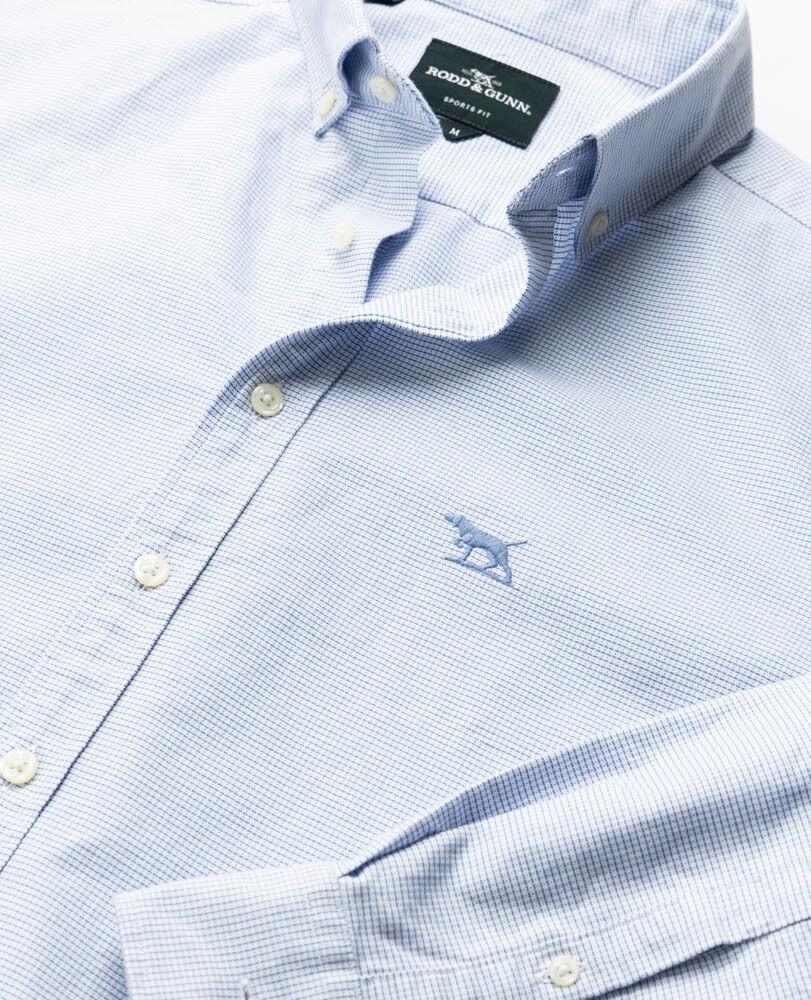 Gunn Oxford 2 Sports Fit Shirt, BLEU POUDRE, Detail 3