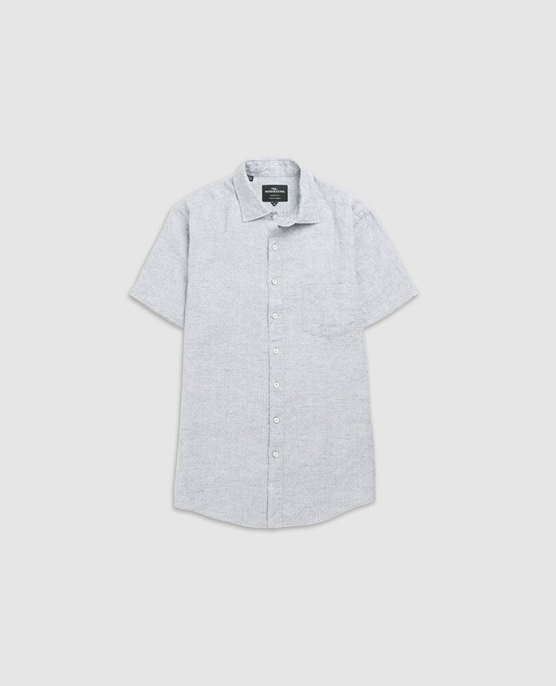 Scotland Street Sports Fit Shirt, STONE, Flat Lay