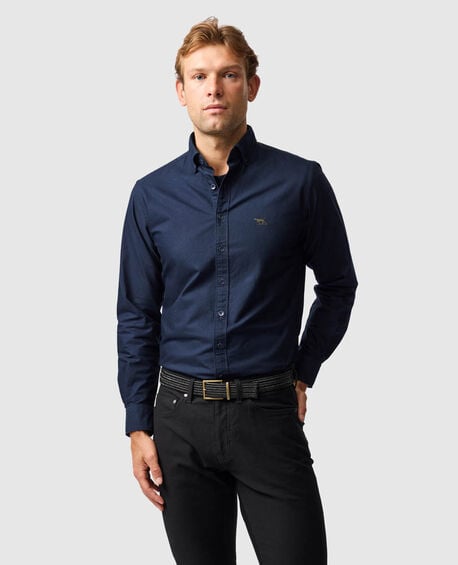 Gunn Oxford Sports Fit Shirt, ECLIPSE