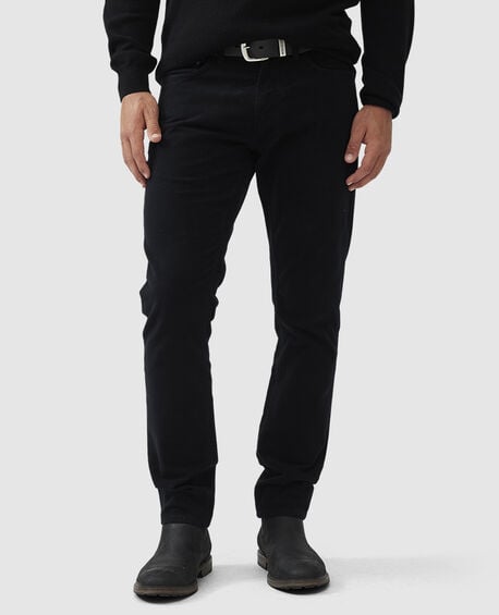Albury Moleskin Straight Jean, NERO