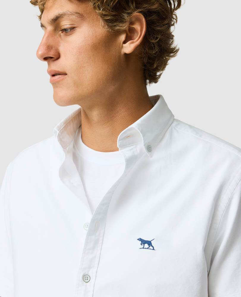 Gunn Oxford Sports Fit Shirt, BLANC, Detail 3