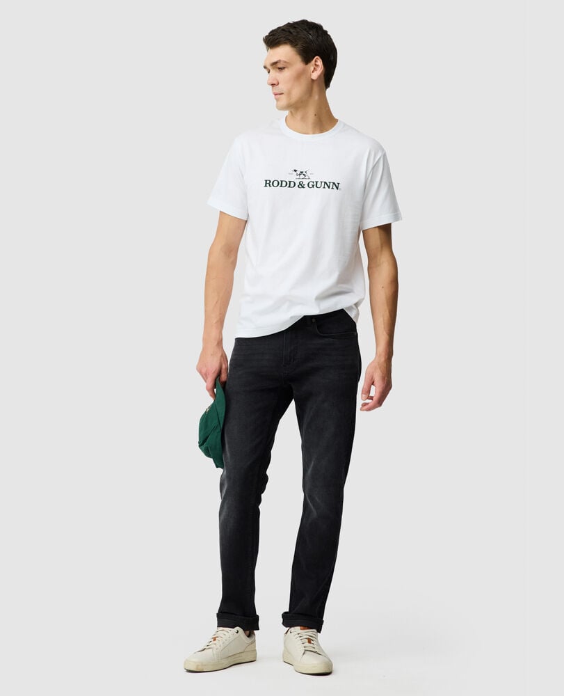 The Logo Sports Fit Tee 2.0, SNOW, Off Front