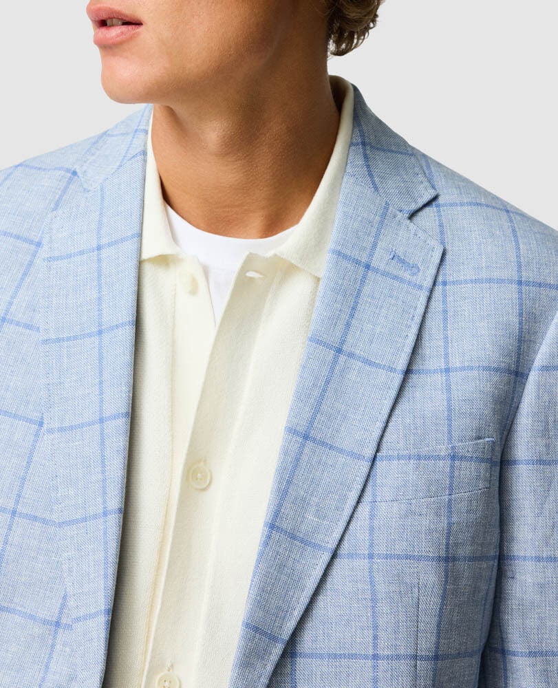 Winchmore Sports Fit Jacket, CORNFLOWER, Flat Lay