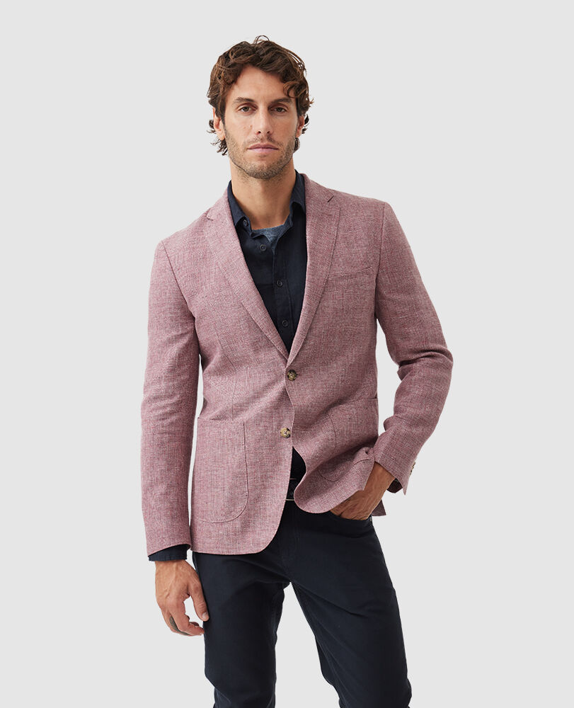 The Cascades Sports Fit Jacket, ROSE, Front