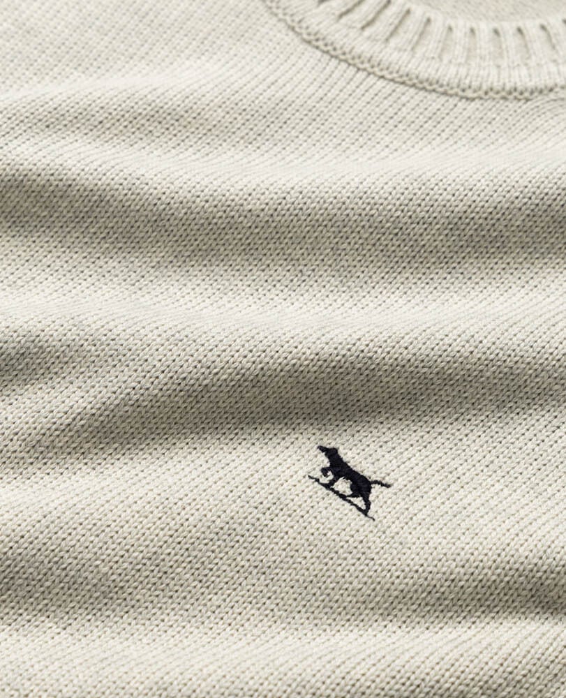 Gunn Crew Sweater, FOG, Detail 2