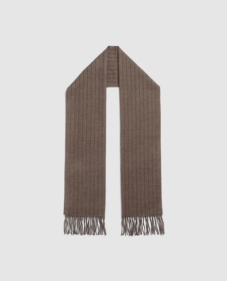 Strafford Terrace Scarf, TAUPE PIN STRIPE