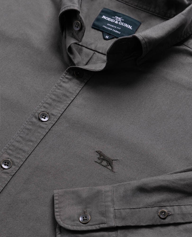 Gunn Oxford Pd Hemd mit sportlicher Passform, WALDGRÜN, Detail 2