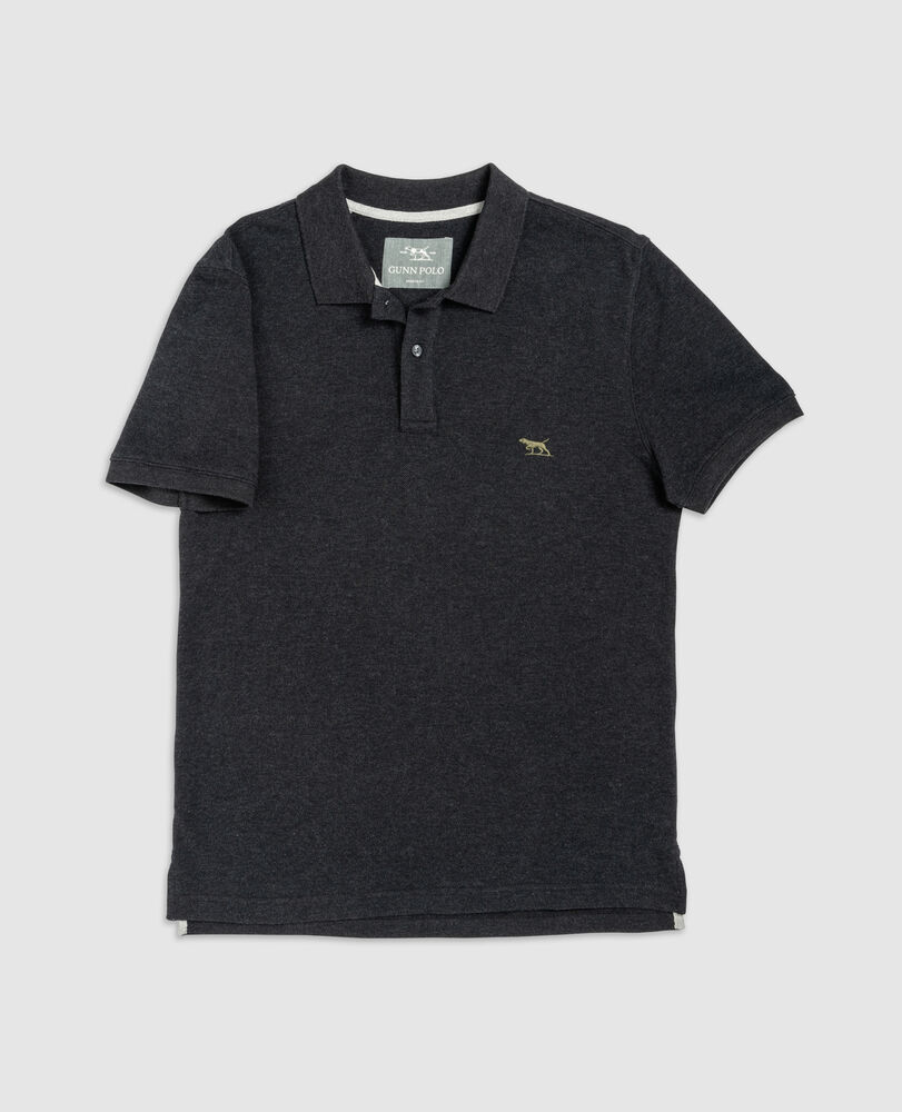 The Gunn Polo Personalised, CHARCOAL, Flat Lay