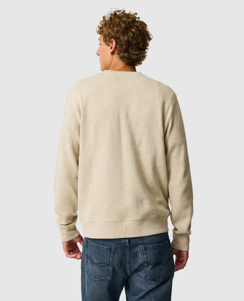 Gunn Pullover mit Rundhalsausschnitt, HAFER, Back