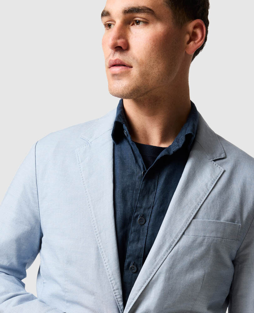 Gunn Blazer Sports Fit Jacket, DUSK, Flat Lay