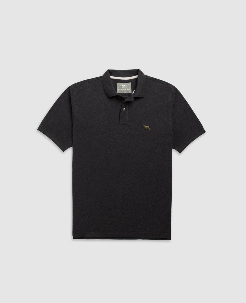 The Gunn Original Fit Polo, CHARCOAL, Flat Lay
