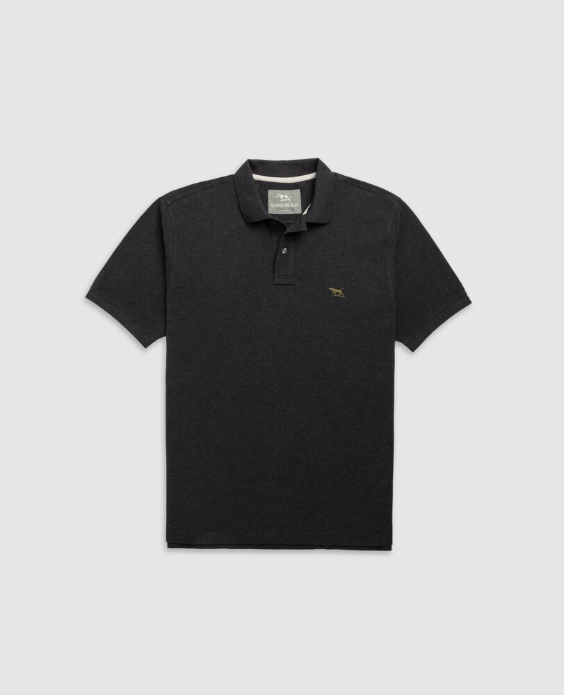 The Gunn Original Fit Polo, CHARCOAL, Flat Lay