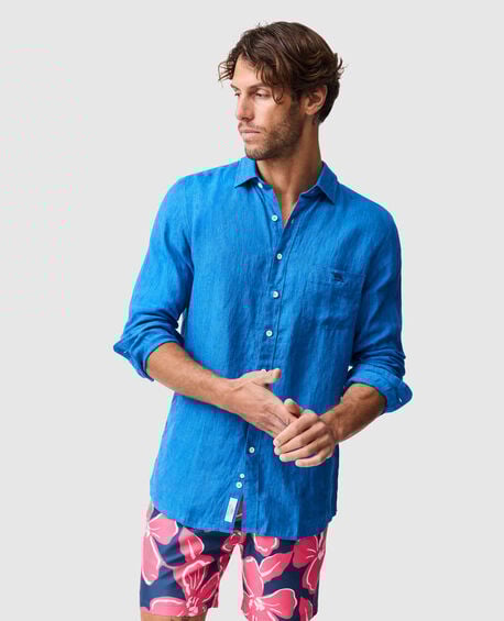 Coromandel 2 Sports Fit Shirt, CYAN