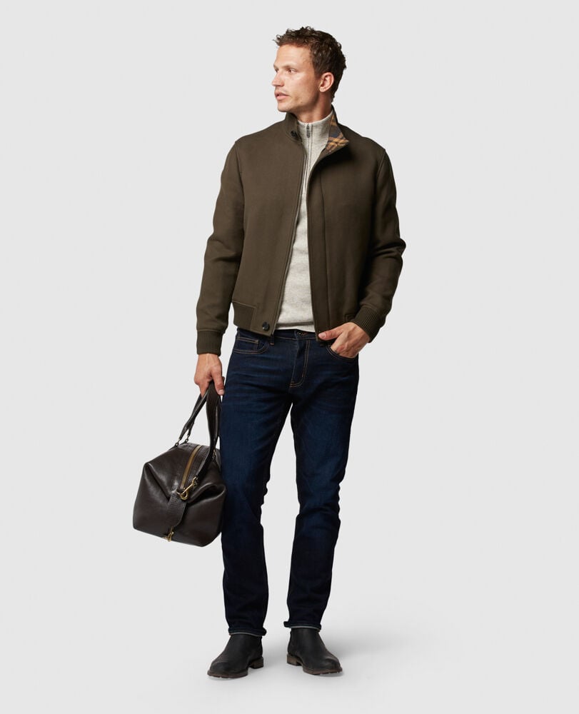 Cambrian Jacket, OLIVE, Off Front