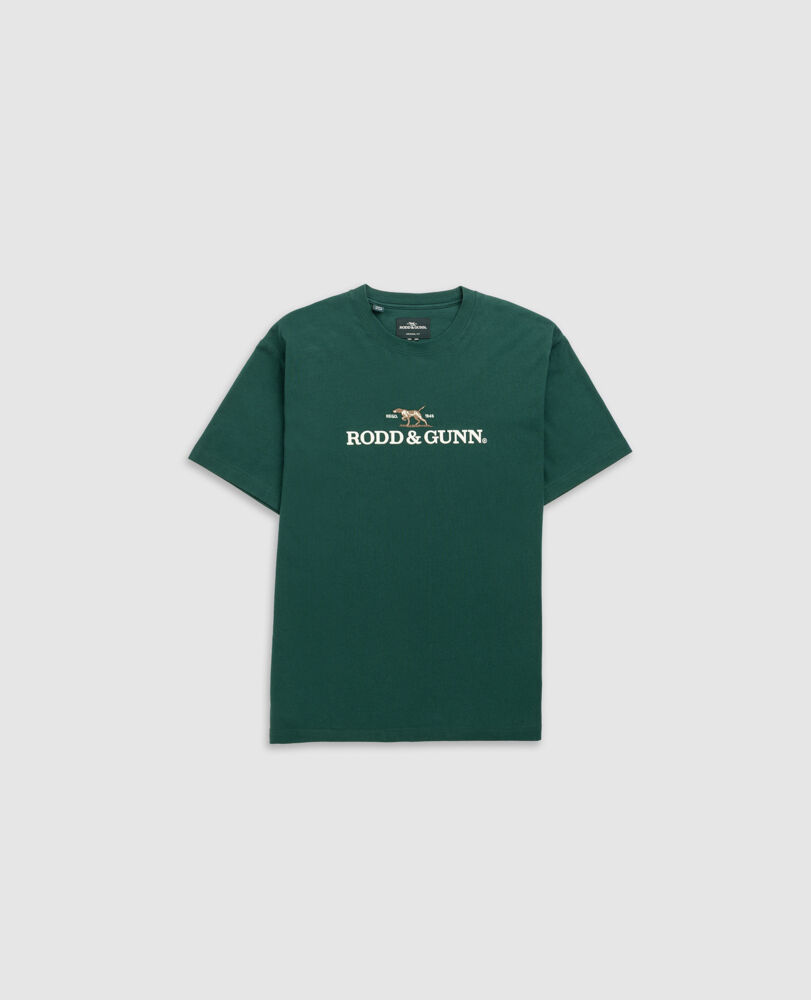 The Peaks Logo Tee, FOREST, Flat Lay