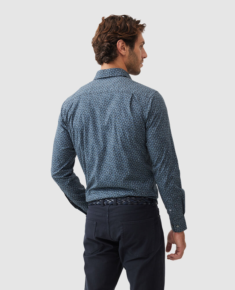 Bellmount Hemd in sportlicher Passform, INDIGO, Back
