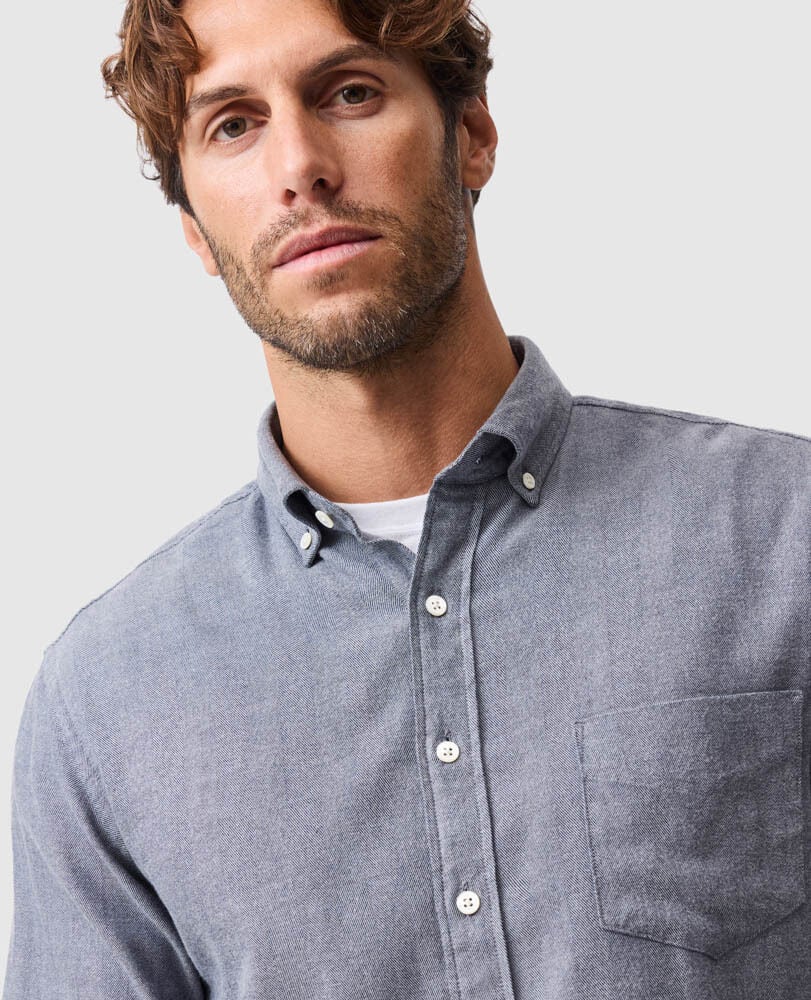 Barrhill Sports Fit Shirt, DENIM, Detail 3