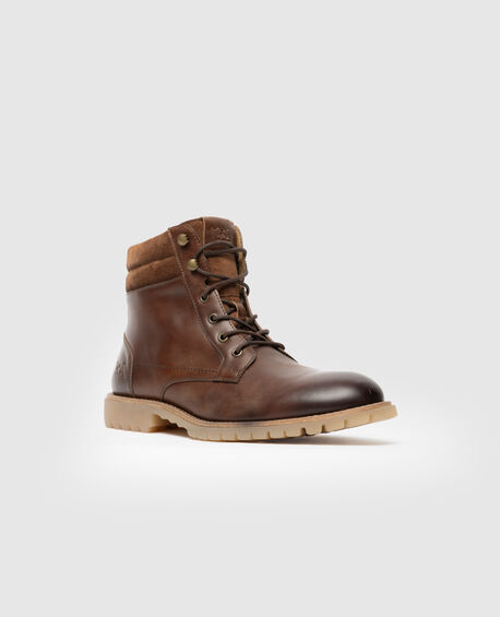 Clearbrooke Military Boot, COFFEE