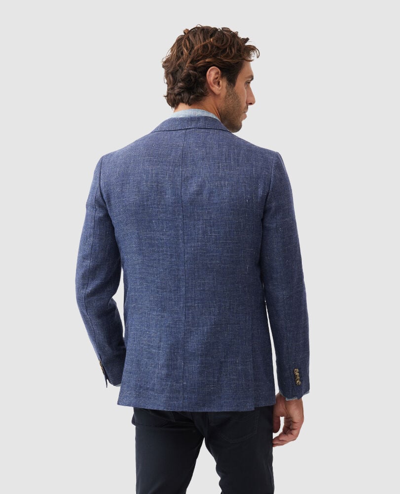 The Cascades Sports Fit Jacket, BLUESTONE, Back