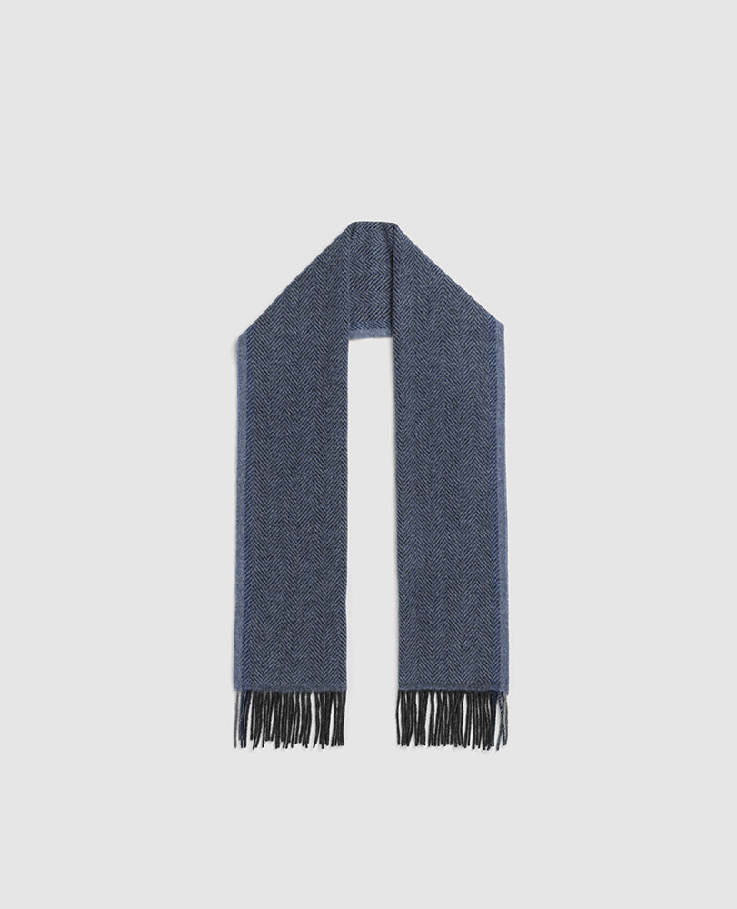 Charlton Scarf, DENIM, Off Front