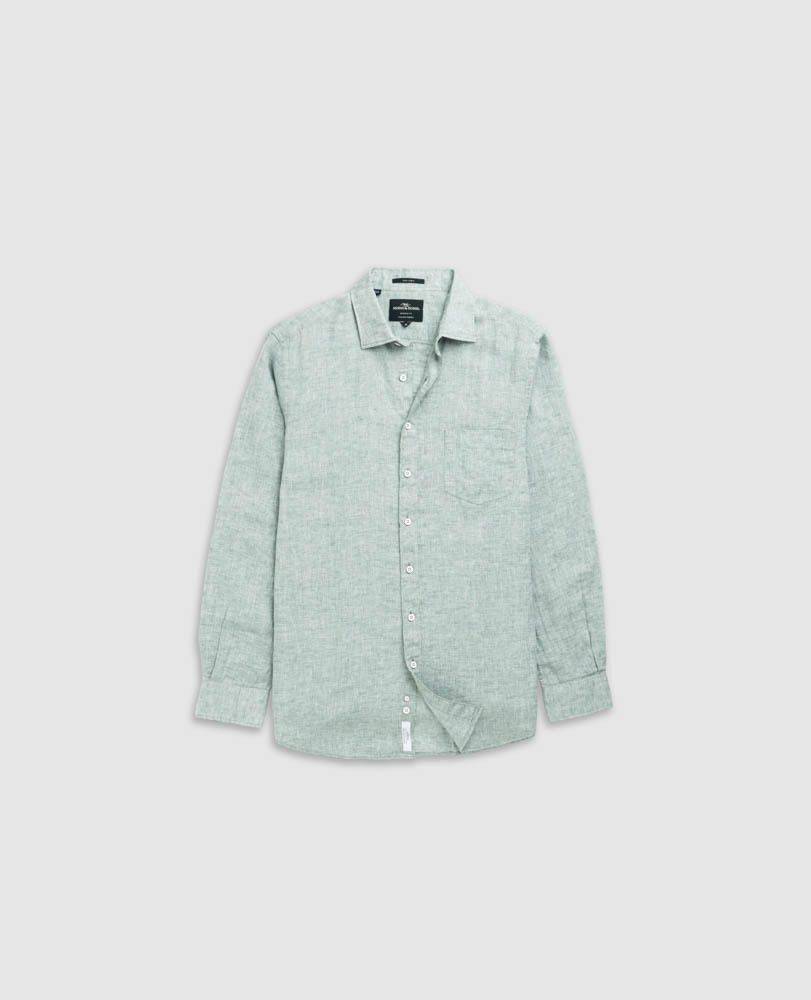 Coromandel Sports Fit Shirt, MOSS, Flat Lay