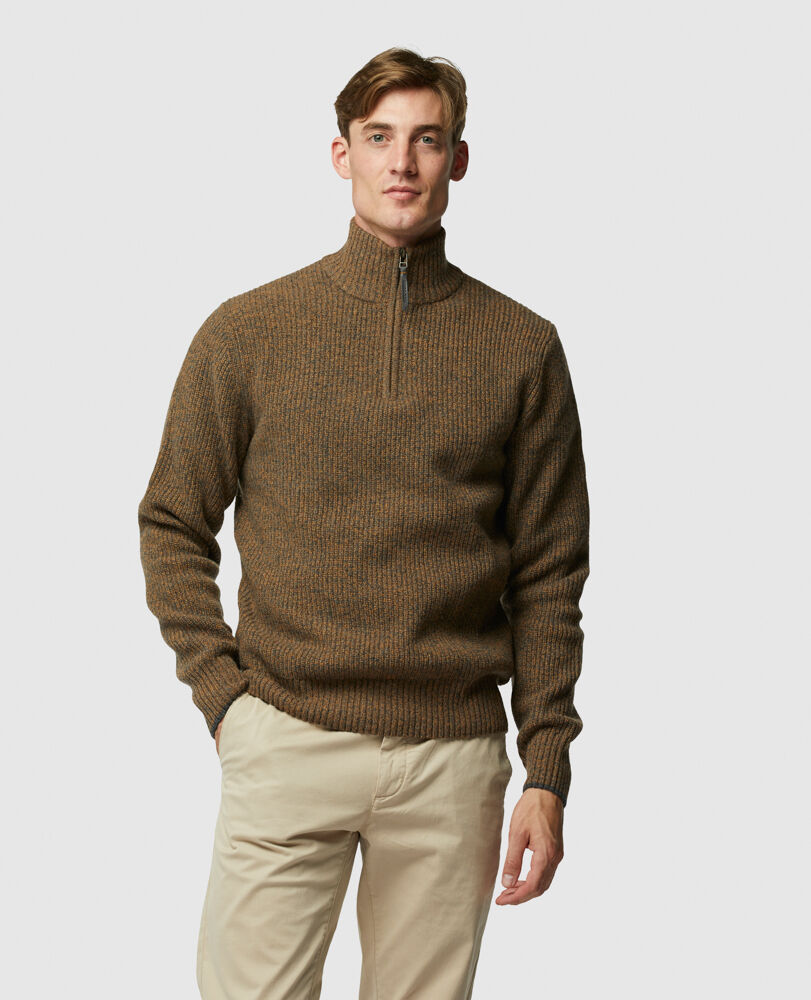 Robbies Road Knit, BISCUIT, Front