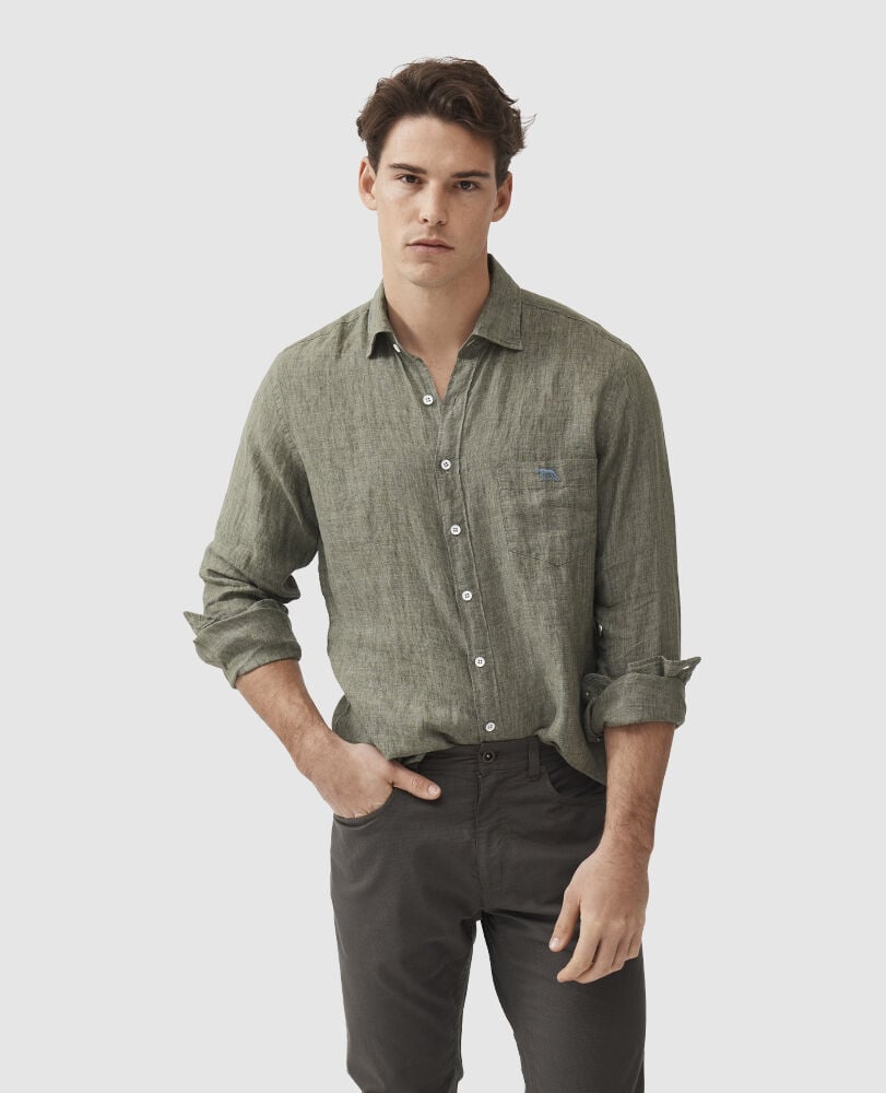 Coromandel 2 Sports Fit Shirt, KELP, Front