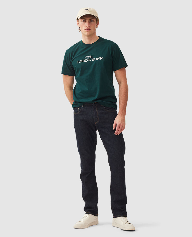 Logo T-Shirt , BOTTLE GREEN, Off Front