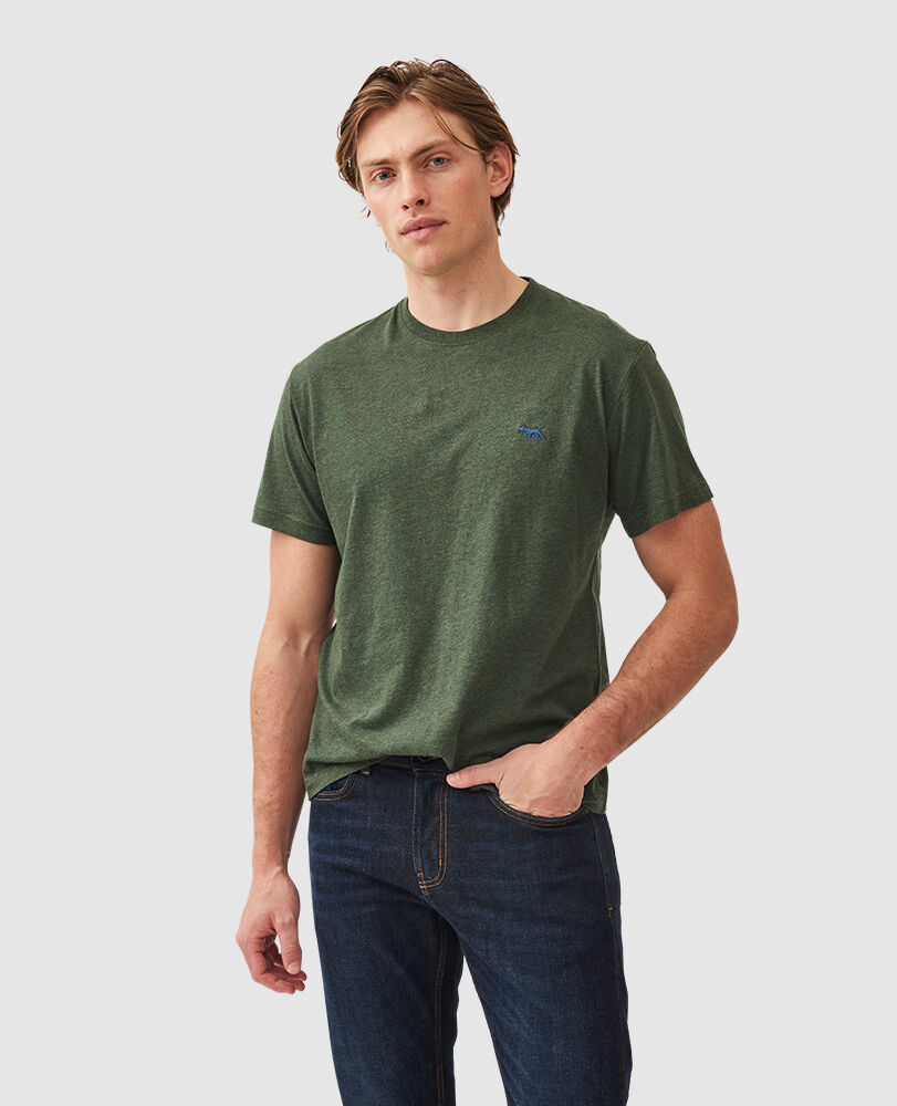 T-Shirt Gunn, HUNTER GREEN, Front