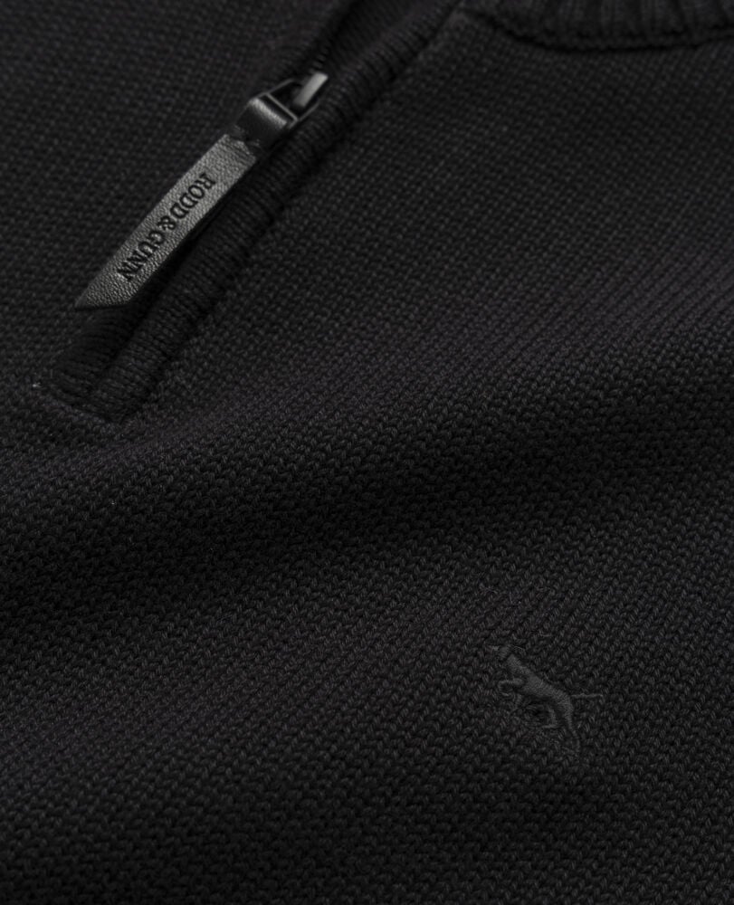 Merrick Bay 1/4 Zip Sweater, ONYX, Detail 2