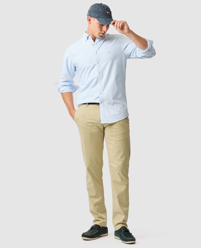 Thomas Road Chino Trouser, NATURAL, Off Front