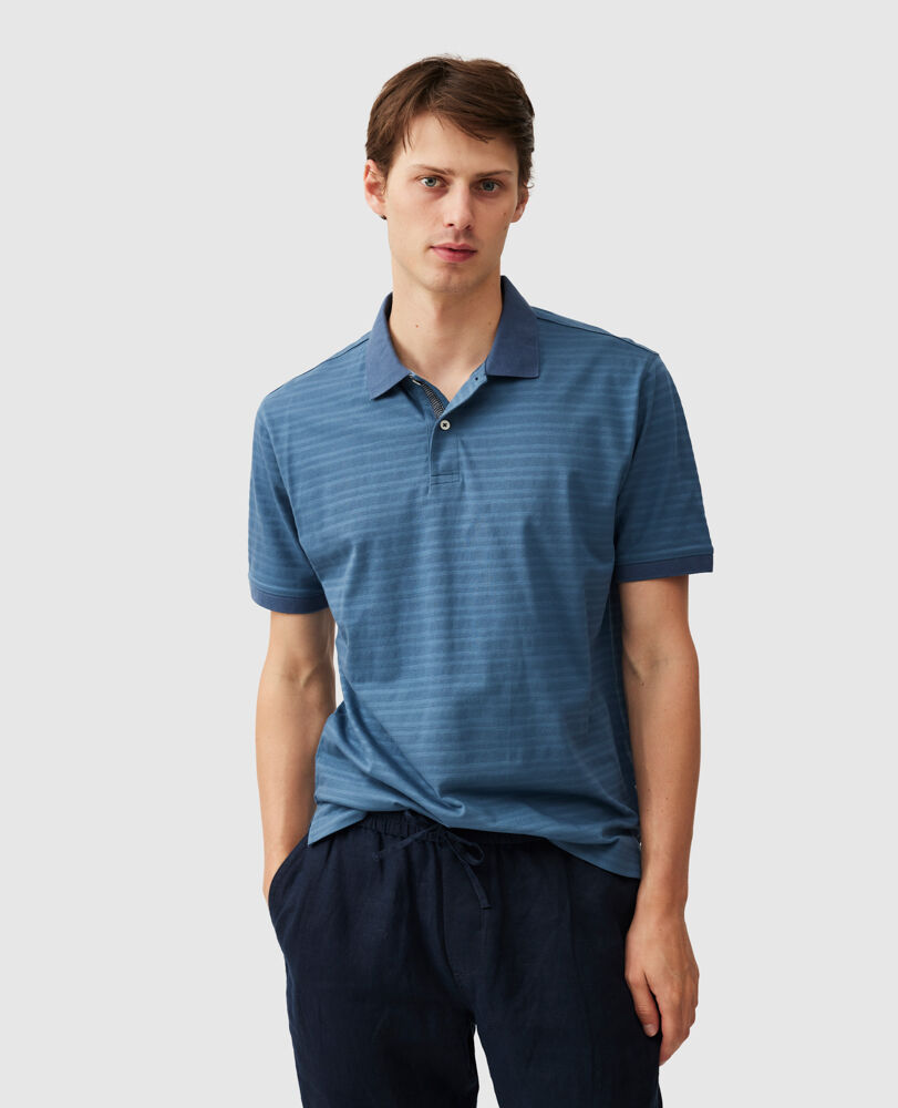 Evans Bay Polo, BLAUER STEIN, Front