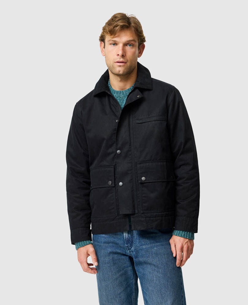 Mount Eden Jacket, BLACK, Front