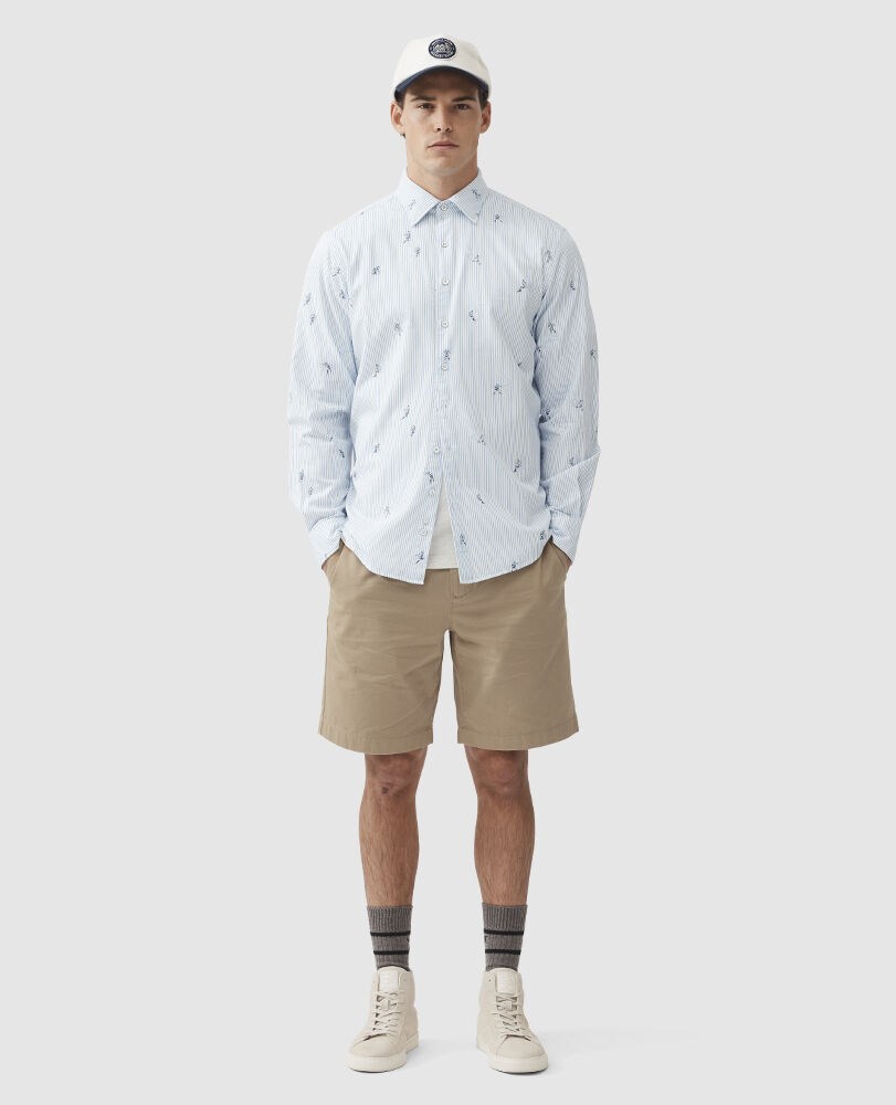 Churchill Park Shirt, POWDER, Off Front
