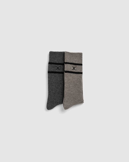 Line Out Sock Two Pack, CHARCOAL/TAUPE