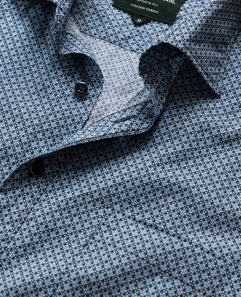 Chartwell Sports Fit Shirt, NAVY, Detail 2