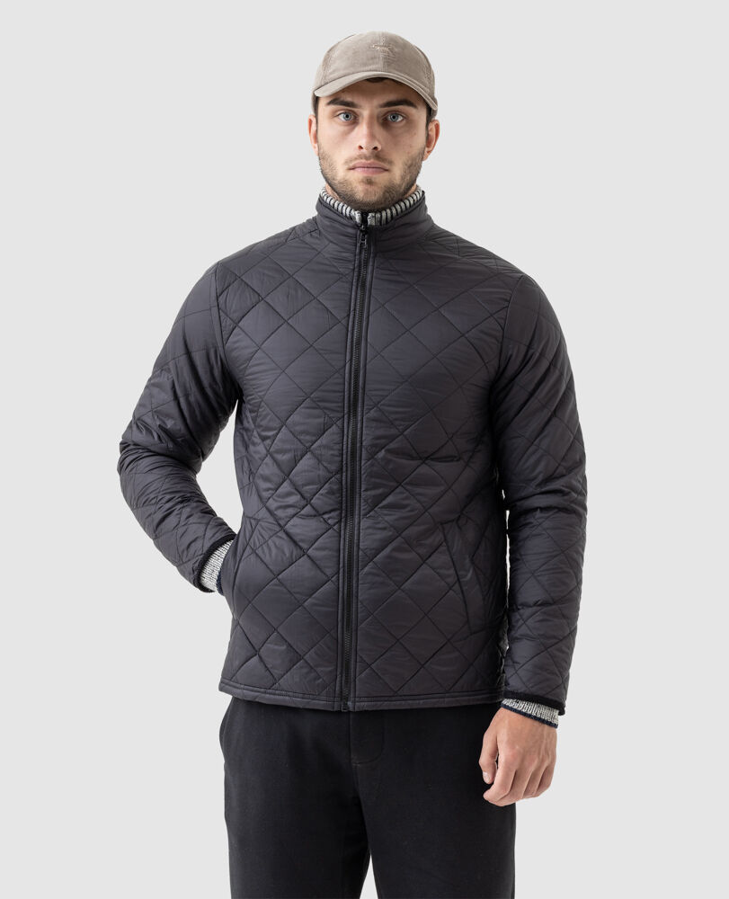 Harper Waxed Jacket, ONYX, Flat Lay