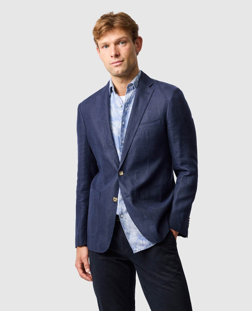 The Cascades Sports Fit Jacket, MIDNIGHT, Front