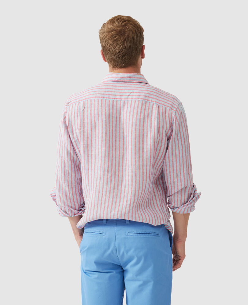 Mclean Park Sports Fit Shirt, SKY, Back