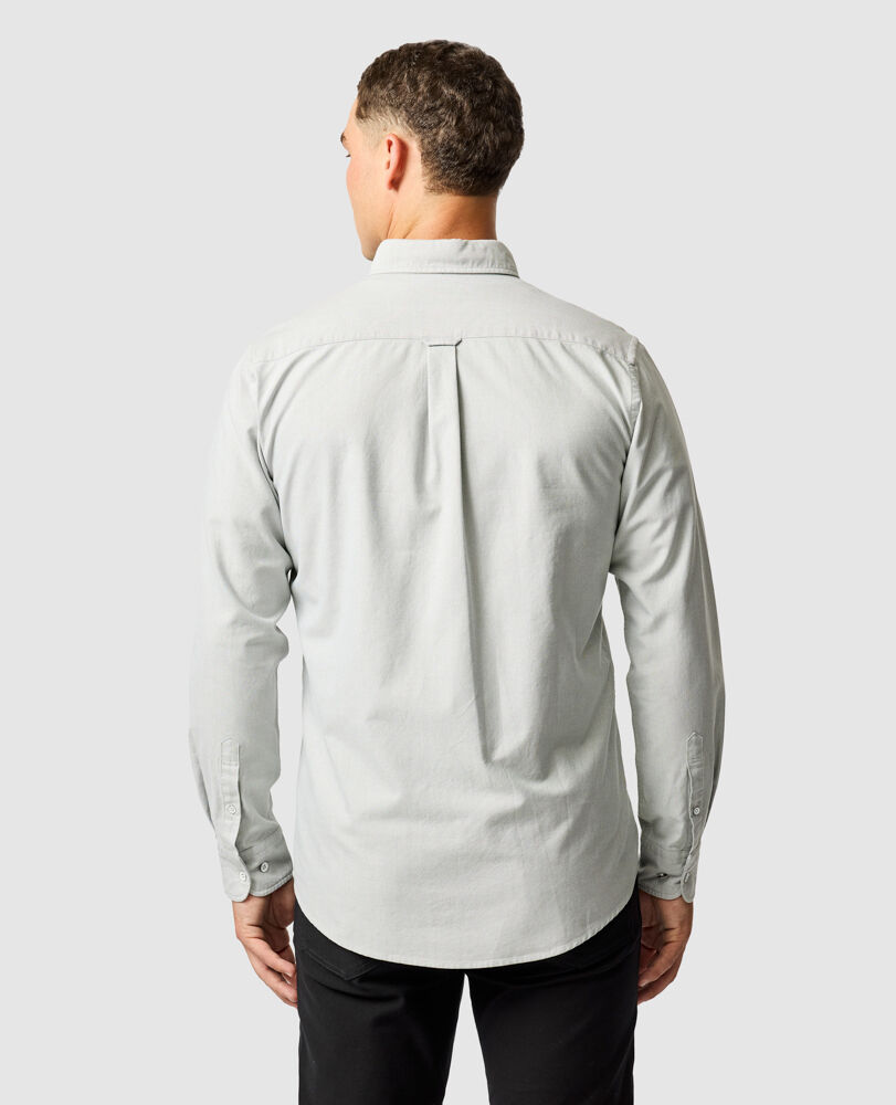 Chemise slim en coton oxford Gunn, THYM, Back
