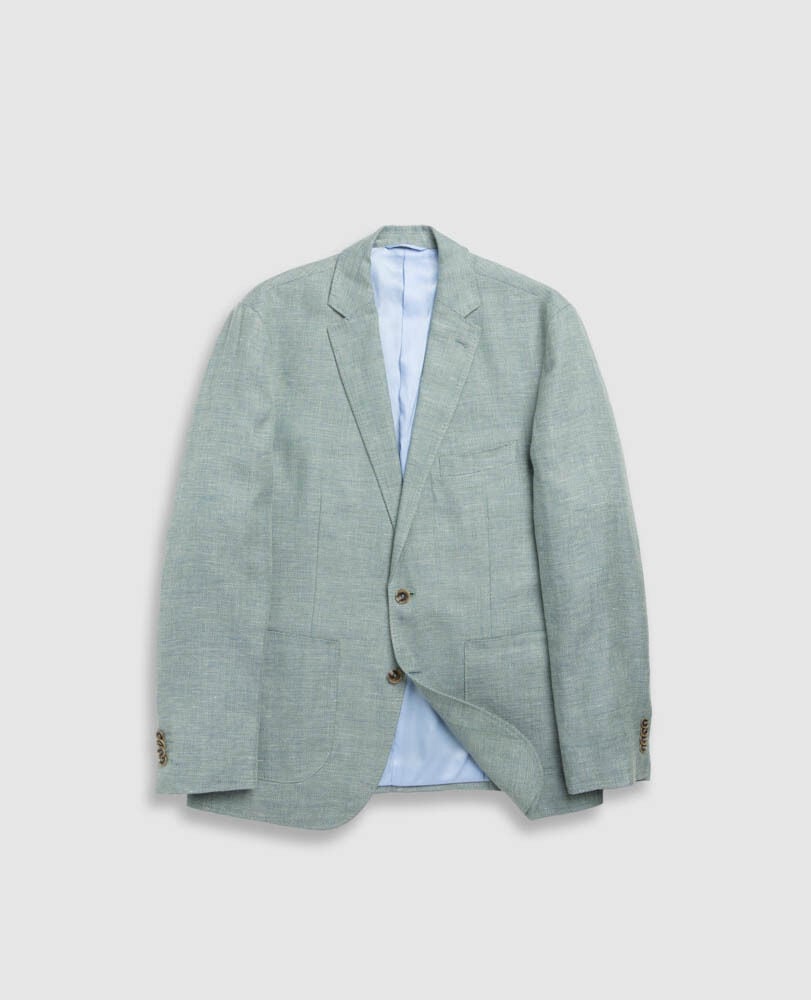 The Cascades Sports Fit Jacket, AQUAMARINE, Flat Lay