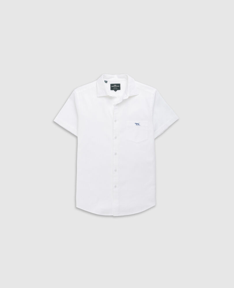 Airtex Hemd mit sportlicher Passform, BLANC, Flat Lay