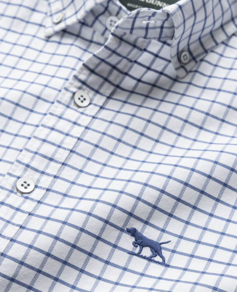 Gunn Check Oxford 3 Sports Fit Shirt, INK, Detail 2