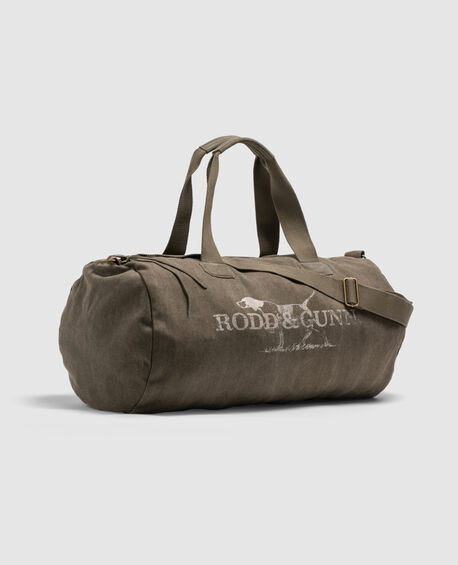 Double Barrel Duffle Bag, OLIVE