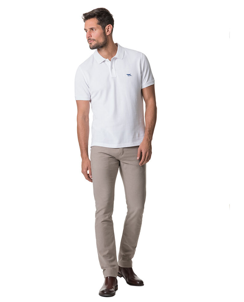 The Gunn Polo, WHITE, Off Front
