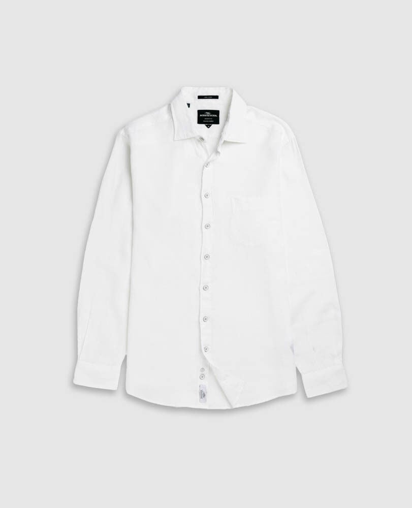 Coromandel Sports Fit Shirt, SNOW, Flat Lay