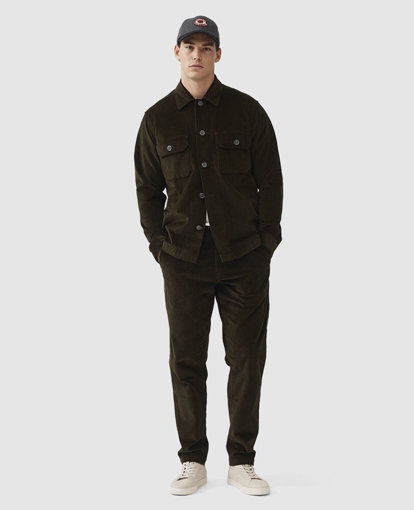 Waikato Shirt, DARK OLIVE, Off Front