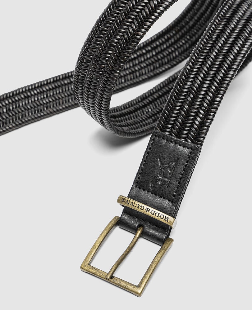 Stirling Stretch Belt, NERO, Back