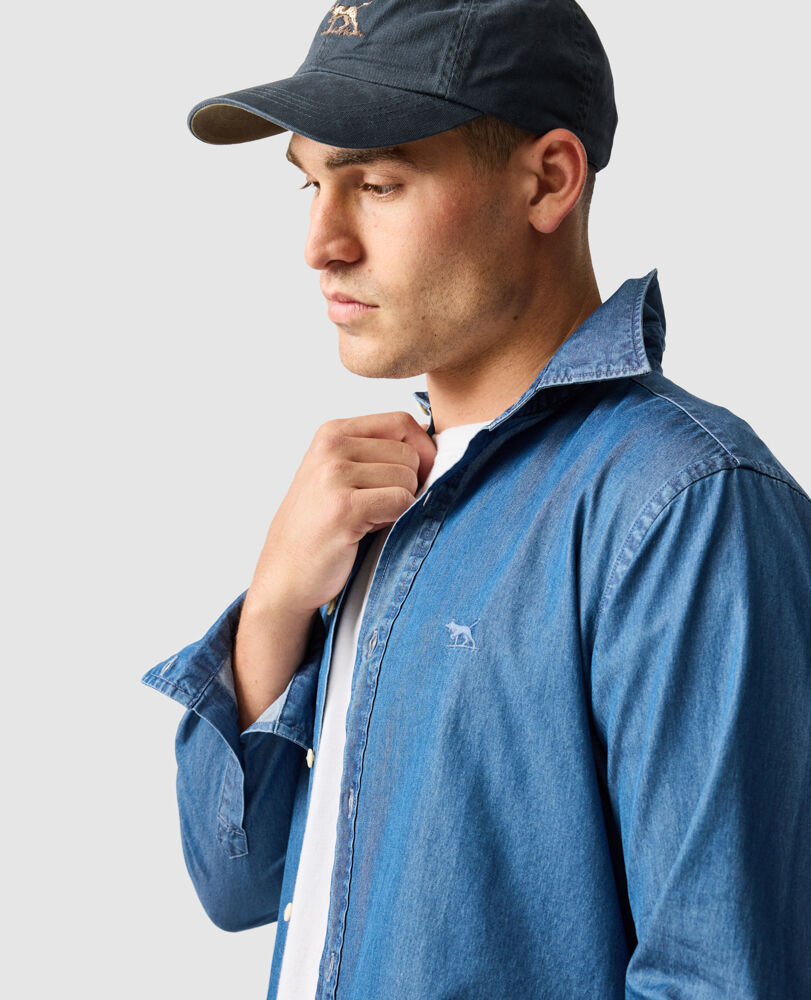 Spring Creeks Sports Fit Shirt, INDIGO, Detail 3