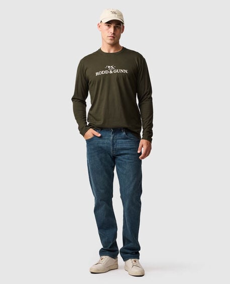 Long Sleeve Logo T-Shirt, FOREST